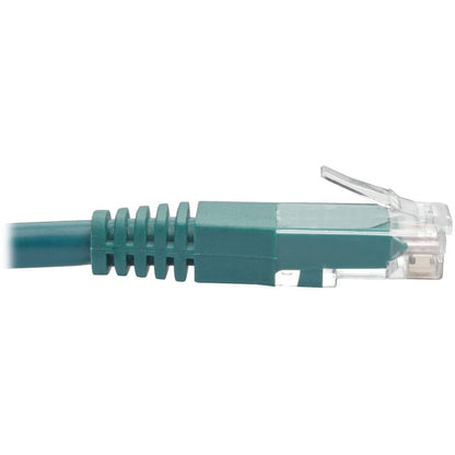 Tripp Lite 2ft Cat6 Gigabit Molded Patch Cable RJ45 M/M 550MHz 24 AWG Green