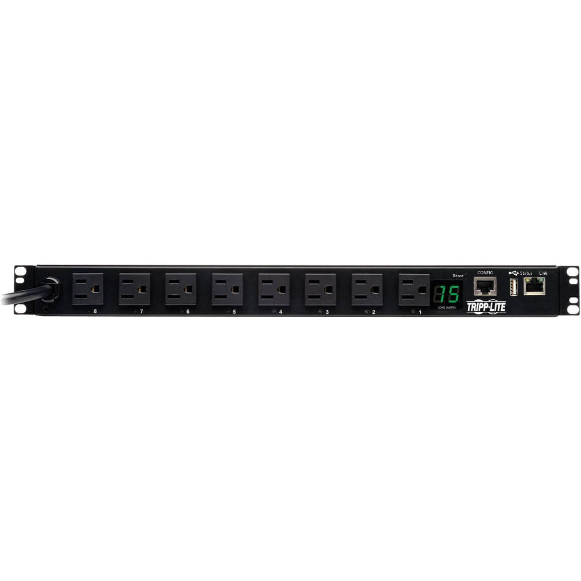 Tripp Lite PDU Switched 120V 1.4kW 15A 8 5-15R 5-15P LX Interface 1URM TAA