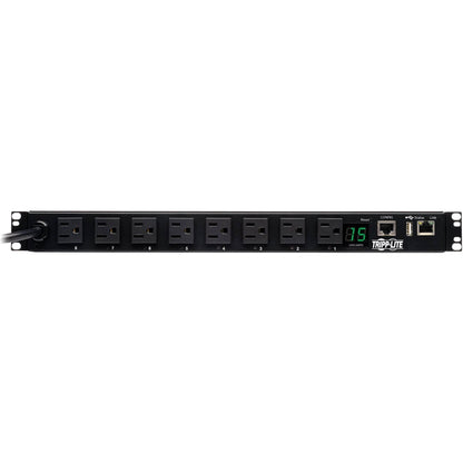 Tripp Lite PDU Switched 120V 1.4kW 15A 8 5-15R 5-15P LX Interface 1URM TAA