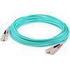 AddOn 30m SC (Male) to SC (Male) Aqua OM4 Duplex Fiber OFNR (Riser-Rated) Patch Cable