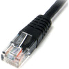 StarTech.com 6 ft Black Molded Cat5e UTP Patch Cable