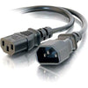 C2G 5ft 16 AWG 250 Volt Computer Power Extension Cord (IEC320C14 to IEC320C13)