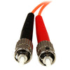 3m Fiber Optic Cable - Multimode Duplex 50/125 - OFNP Plenum - LC/ST - OM2 - LC to ST Fiber Patch Cable