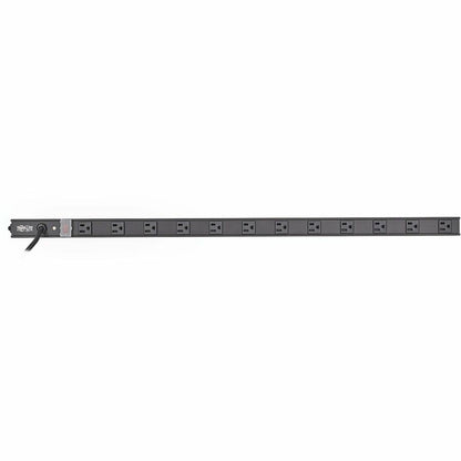 Tripp Lite 12 Outlet Power Strip 5-15R 15' Cord Vertical 5-15P 15A 36" Black