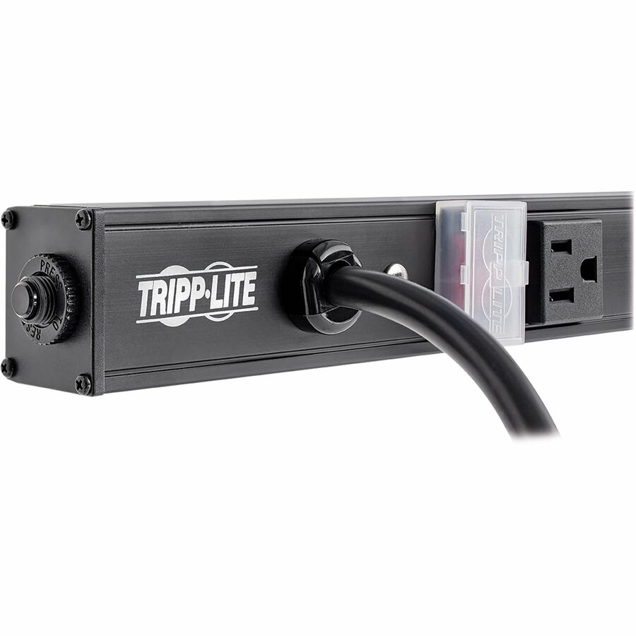 Tripp Lite 12 Outlet Power Strip 5-15R 15' Cord Vertical 5-15P 15A 36" Black