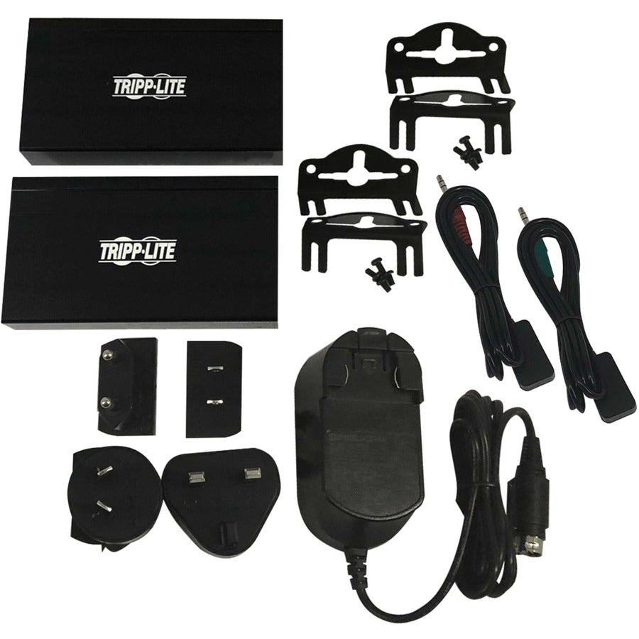 Tripp Lite HDMI Over Cat6 Extender Kit w KVM Support 4K60Hz USB/IR PoC TAA