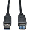 Tripp Lite 6ft USB 3.0 SuperSpeed Extension Cable A Male to A Female Black