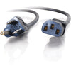 C2G 1ft Universal Power Cord - 18 AWG - NEMA 5-15P to IEC320C13