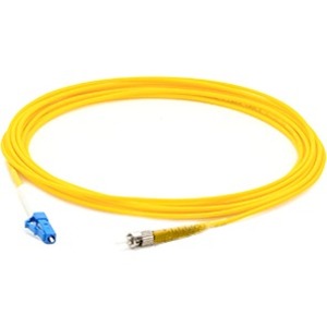 AddOn 5m FC (Male) to LC (Male) Yellow OS2 Simplex Fiber OFNR (Riser-Rated) Patch Cable