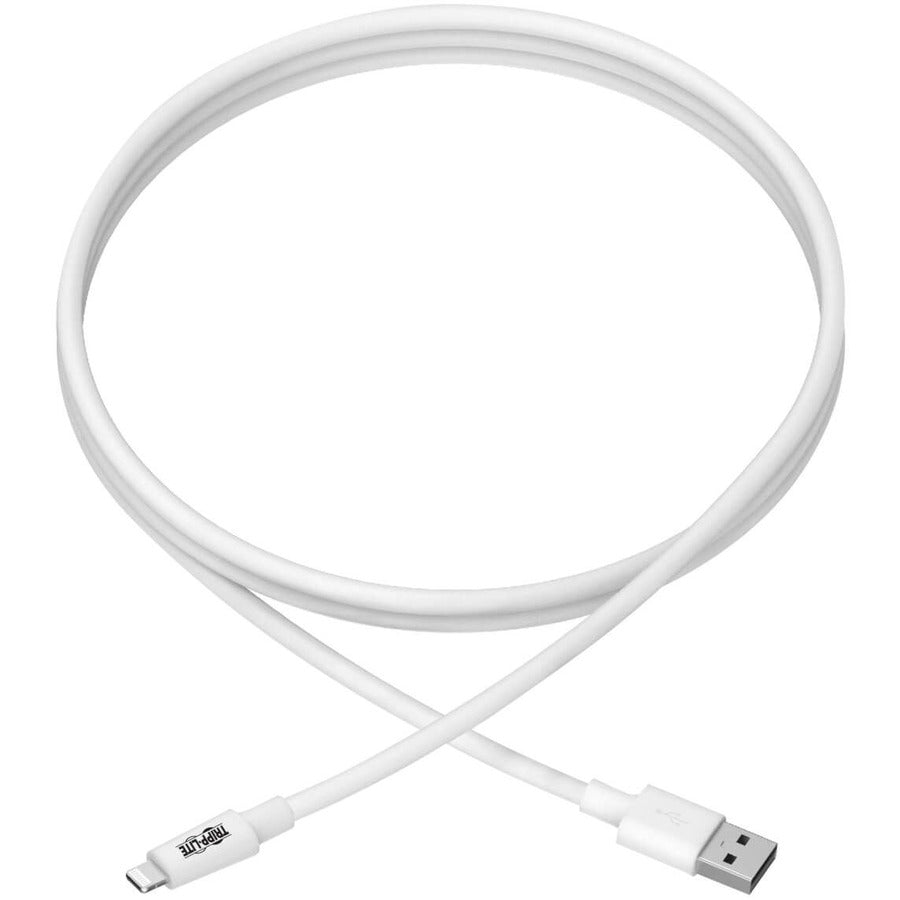 Tripp Lite 10ft Lightning USB/Sync Charge Cable for Apple Iphone / Ipad White 10'