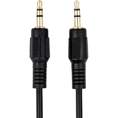 Rocstor Premium Slim 3.5mm Stereo Audio Cable 3 ft - M/M - Mini-phone Male Stereo Audio - Mini-phone Male Stereo Audio Male to Male- 1m - Black - For Smartphone, Mobile Phones, iPhone (with Headphone Jack), iPod AND MP3 PLAYER
