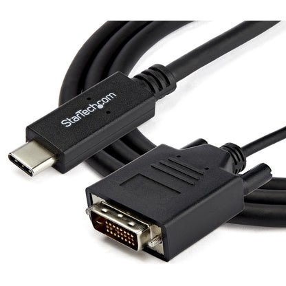 StarTech.com 6.6 ft / 2 m USB-C to DVI Cable - USB Type-C Video Adapter Cable - 1920 x 1200 - Black