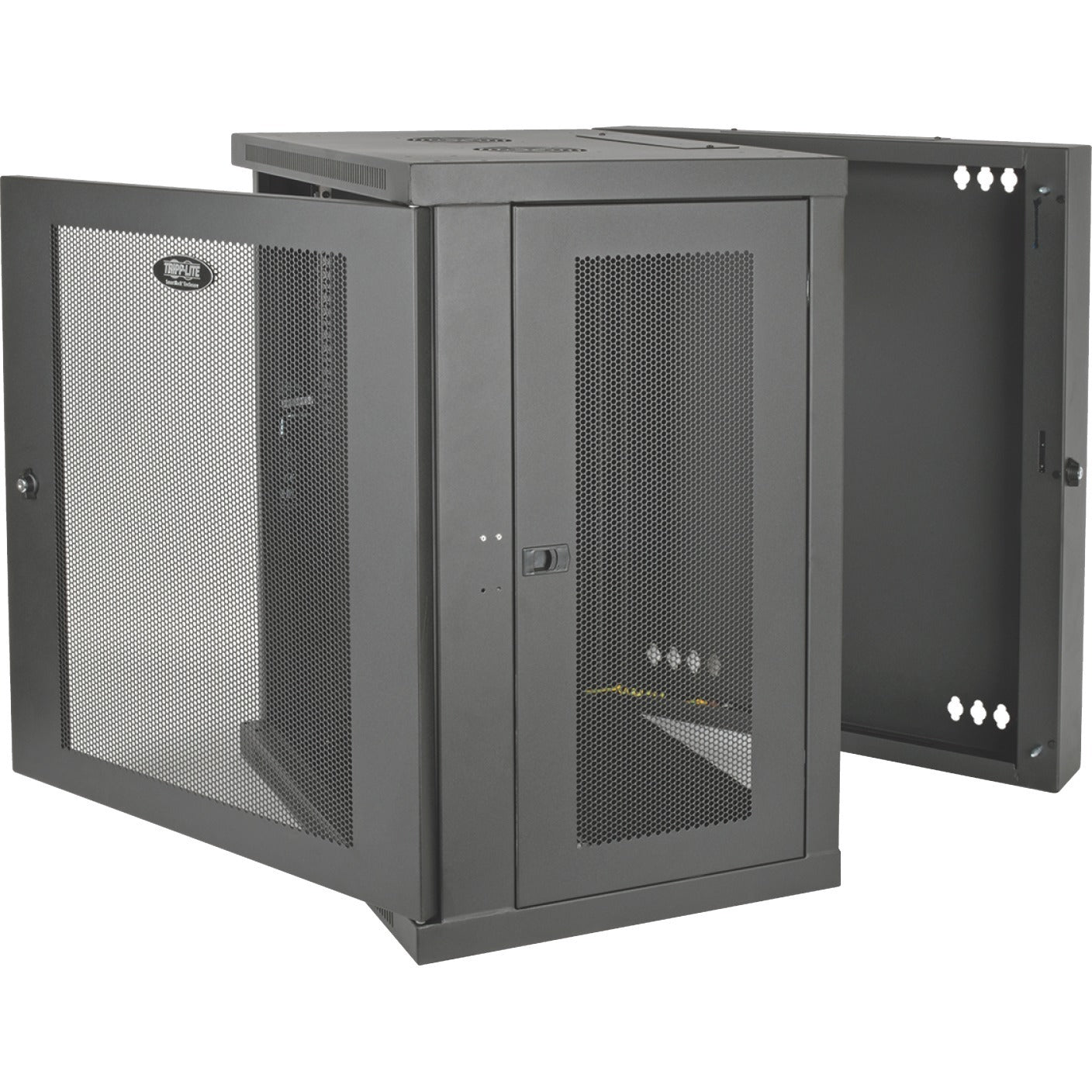 Tripp Lite 15U Wall Mount Rack Enclosure Server Cabinet Hinged Wallmount