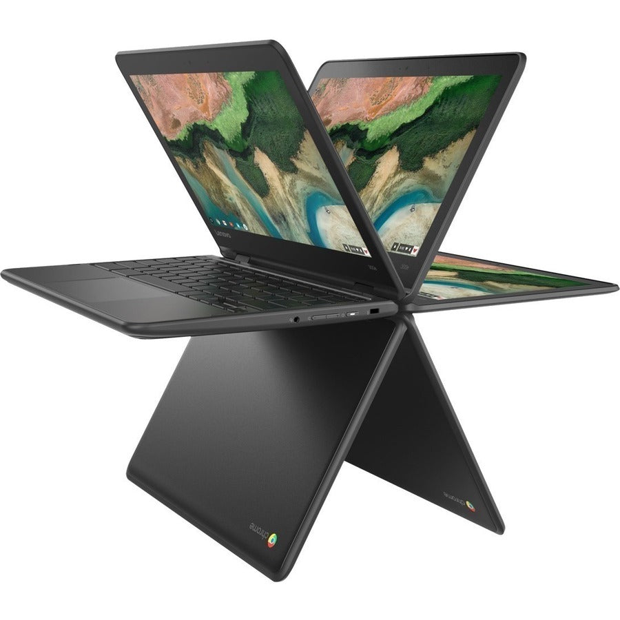 Lenovo 300e Chromebook 2nd Gen 81MB0066US 11.6" Touchscreen Rugged 2 in 1 Chromebook - HD - 1366 x 768 - Intel Celeron N4020 Dual-core (2 Core) 1.10 GHz - 4 GB RAM - 32 GB Flash Memory - Black