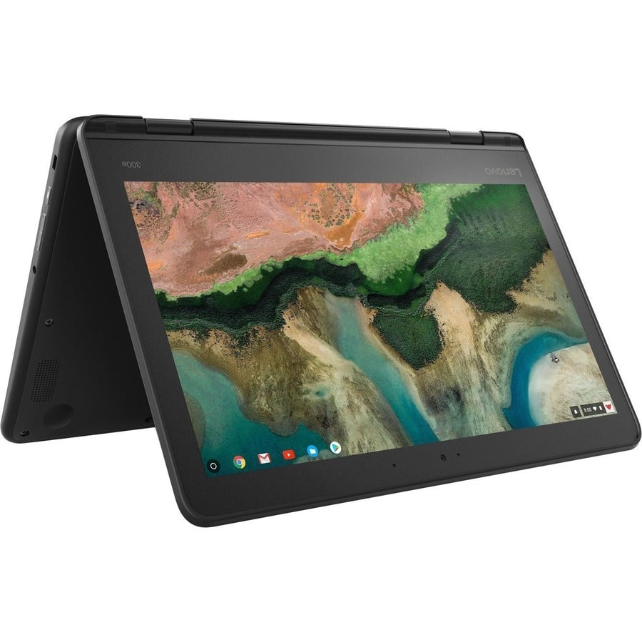 Lenovo 300e Chromebook 2nd Gen 81MB0066US 11.6" Touchscreen Rugged 2 in 1 Chromebook - HD - 1366 x 768 - Intel Celeron N4020 Dual-core (2 Core) 1.10 GHz - 4 GB RAM - 32 GB Flash Memory - Black