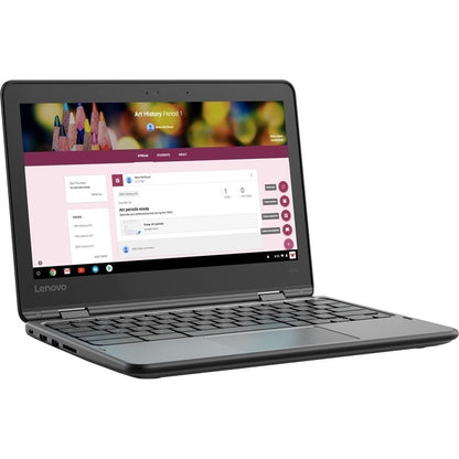 Lenovo 300e Chromebook 2nd Gen 81MB0066US 11.6" Touchscreen Rugged 2 in 1 Chromebook - HD - 1366 x 768 - Intel Celeron N4020 Dual-core (2 Core) 1.10 GHz - 4 GB RAM - 32 GB Flash Memory - Black