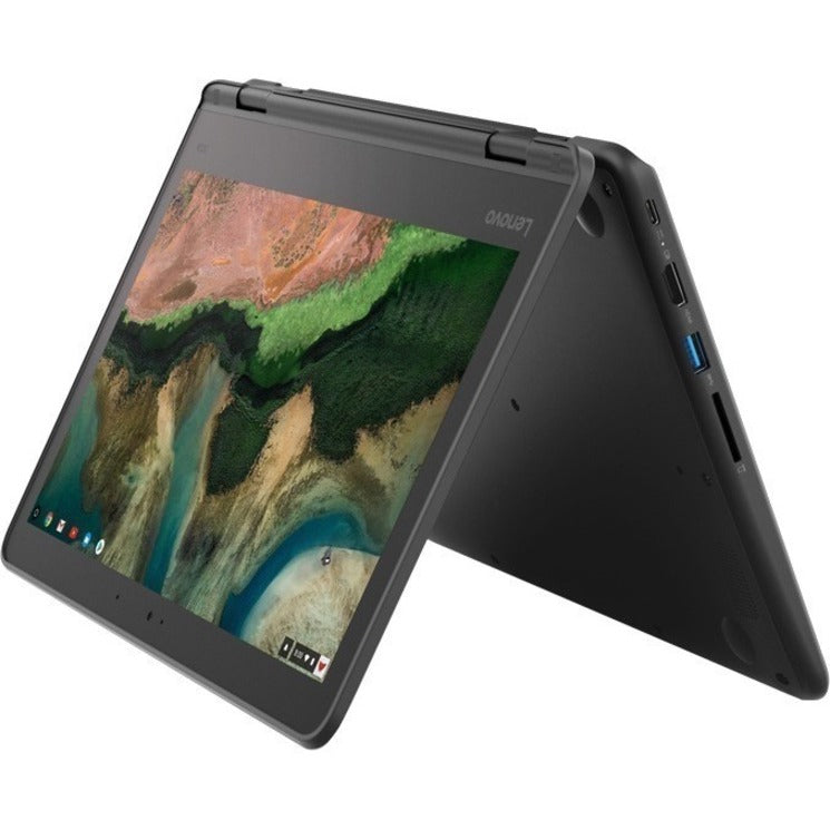 Lenovo 300e Chromebook 2nd Gen 81MB0066US 11.6" Touchscreen Rugged 2 in 1 Chromebook - HD - 1366 x 768 - Intel Celeron N4020 Dual-core (2 Core) 1.10 GHz - 4 GB RAM - 32 GB Flash Memory - Black