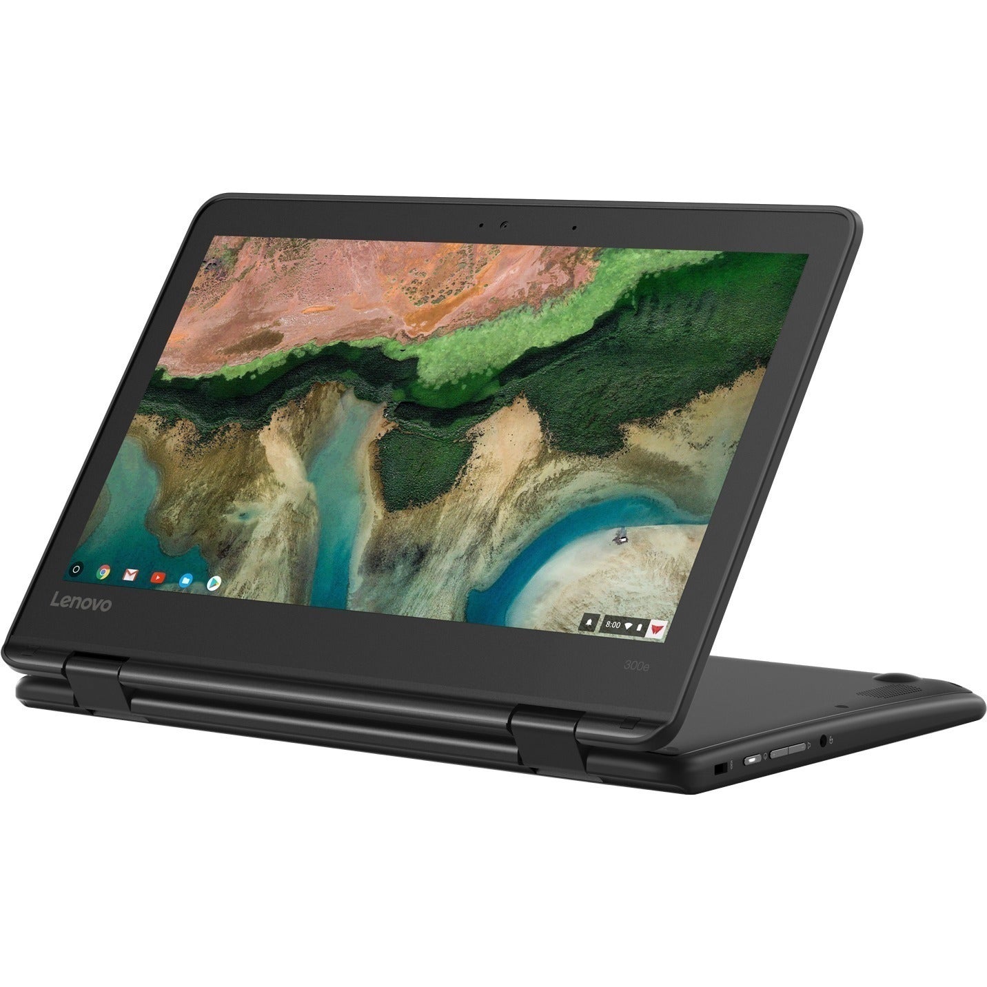 Lenovo 300e Chromebook 2nd Gen 81MB0066US 11.6" Touchscreen Rugged 2 in 1 Chromebook - HD - 1366 x 768 - Intel Celeron N4020 Dual-core (2 Core) 1.10 GHz - 4 GB RAM - 32 GB Flash Memory - Black