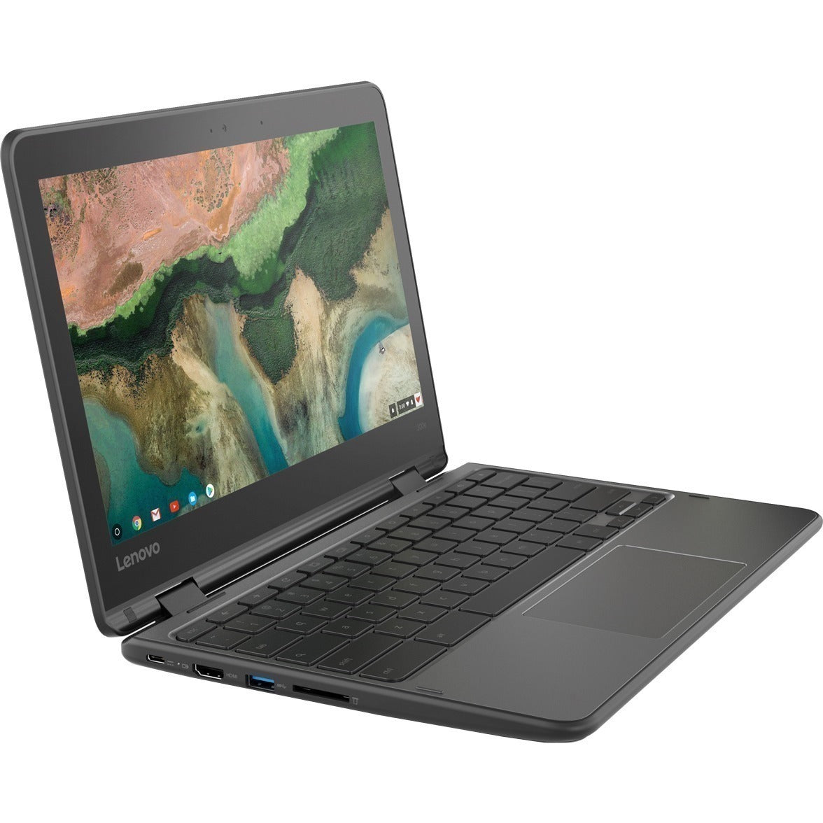Lenovo 300e Chromebook 2nd Gen 81MB0066US 11.6" Touchscreen Rugged 2 in 1 Chromebook - HD - 1366 x 768 - Intel Celeron N4020 Dual-core (2 Core) 1.10 GHz - 4 GB RAM - 32 GB Flash Memory - Black