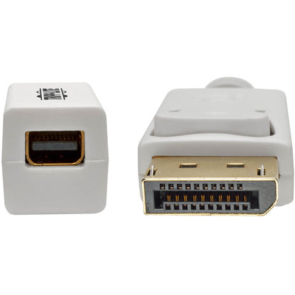 Tripp Lite 6in DisplayPort to Mini DisplayPort Adapter Cable 4k x 2k @ 60Hz M/F 6"