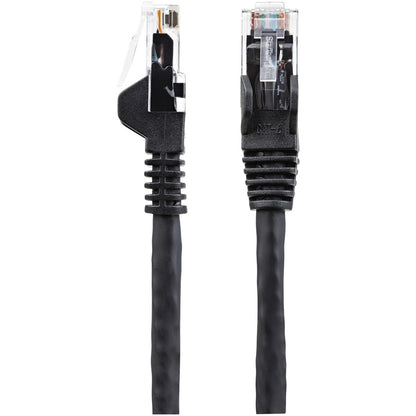 StarTech.com 4.6m(15ft) CAT6 Ethernet Cable, LSZH (Low Smoke Zero Halogen) 10 GbE Snagless 100W PoE UTP RJ45 Black Network Patch Cord ETL