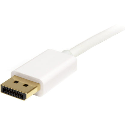 StarTech.com 2m (6 ft) White Mini DisplayPort to DisplayPort 1.2 Adapter Cable M/M - DisplayPort 4k
