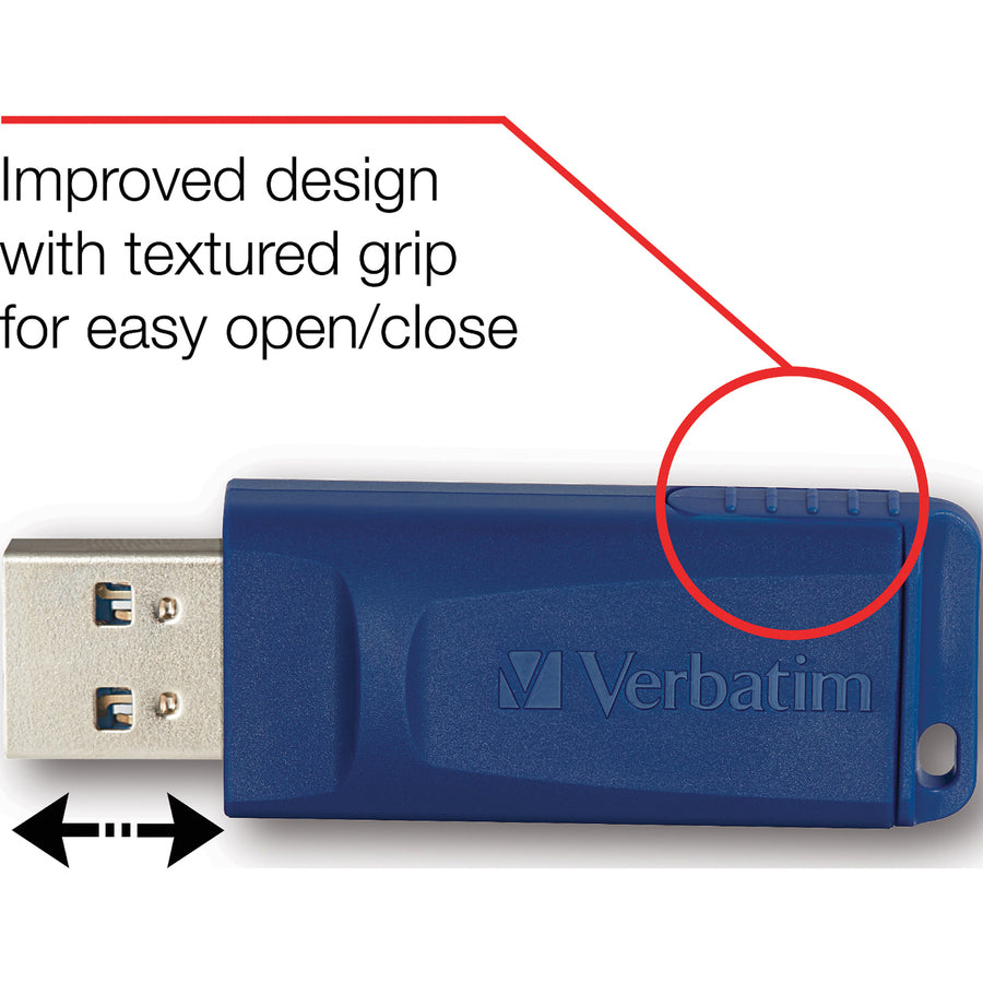 Verbatim 8GB USB Flash Drive - 5pk - Blue