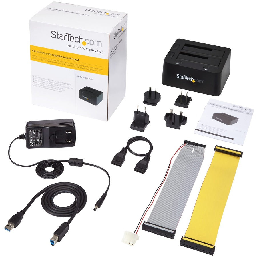 StarTech.com Universal docking station for 2.5/3.5in SATA and IDE hard drives - USB 3.0 UASP