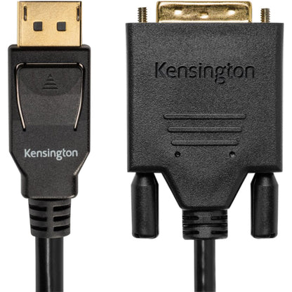 Kensington DisplayPort 1.1 (M) to DVI-D (M) Passive Unidirectional Cable, 6ft