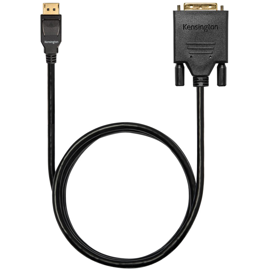 Kensington DisplayPort 1.1 (M) to DVI-D (M) Passive Unidirectional Cable, 6ft
