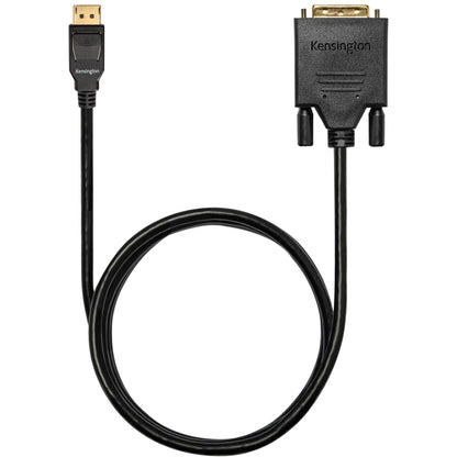 Kensington DisplayPort 1.1 (M) to DVI-D (M) Passive Unidirectional Cable, 6ft