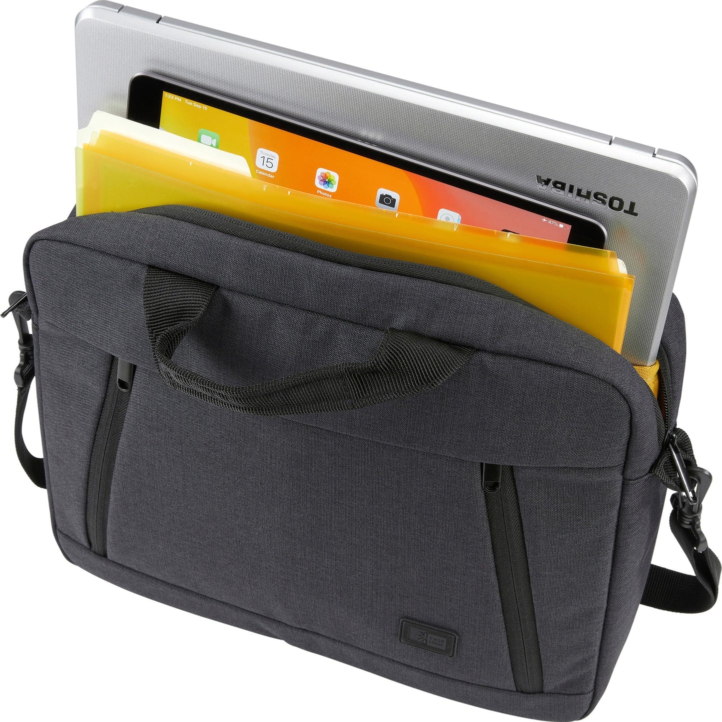 Case Logic Huxton Carrying Case (Attach&eacute;) for 10.1" to 13.3" Apple iPad Notebook - Black