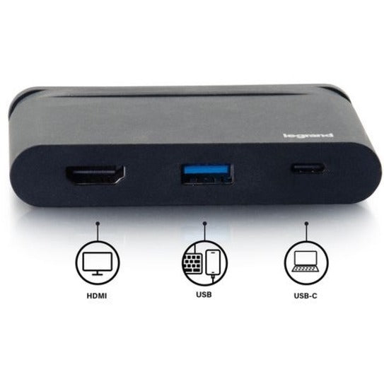 C2G USB C Mini Dock with HDMI, USB & Power Deliery up to 100W