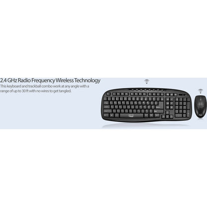 Adesso WKB-1330CB - 2.4 GHz Wireless Desktop Keyboard and Mouse Combo