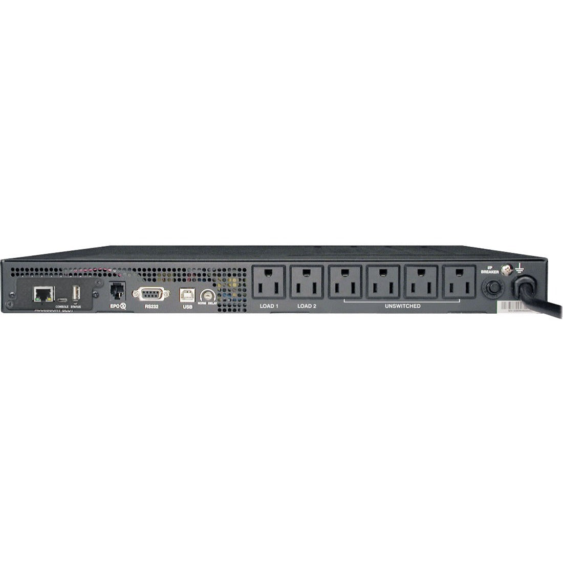 Tripp Lite UPS Smart 750VA 600W Rackmount AVR 120V Preinstalled WEBCARDLX Pure Sign Wave USB DB9 1URM