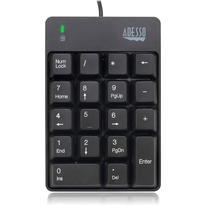 Adesso USB Spill Resistant 18-Key Numeric Keypad