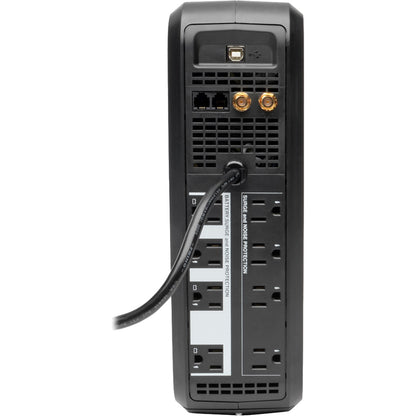 Tripp Lite UPS Smart 1000VA 500W Battery Back Up Tower LCD AVR 120V USB Coax RJ45