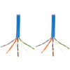 Tripp Lite 1000ft Cat5 / Cat5e Bulk Cable Solid CMP Plenum PVC Blue 1000'