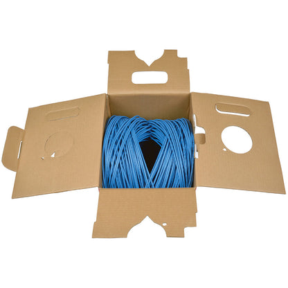 Tripp Lite 1000ft Cat5 / Cat5e Bulk Cable Solid CMP Plenum PVC Blue 1000'