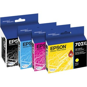 Epson DURABrite Ultra 702XL Original Ink Cartridge - CMYK, Black