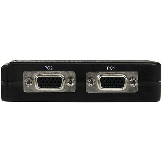 StarTech.com StarTech.com 2 Port USB KVM Kit with Cables and Audio Switching - KVM / audio switch - USB - 2 ports - 1 local user