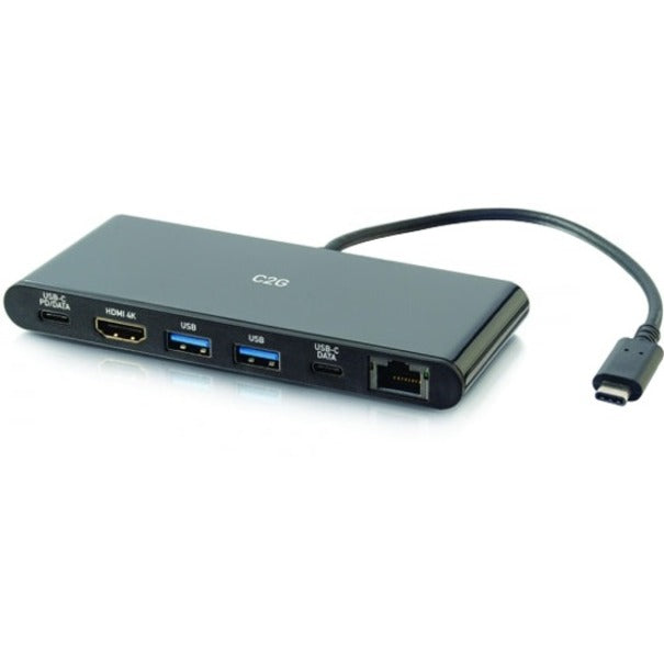 C2G USB C Docking Station Kit - USB C to HDMI, Ethernet and USB & 6ft HDMI