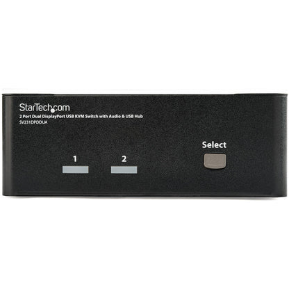StarTech.com 2 Port Dual DisplayPort USB KVM Switch with Audio