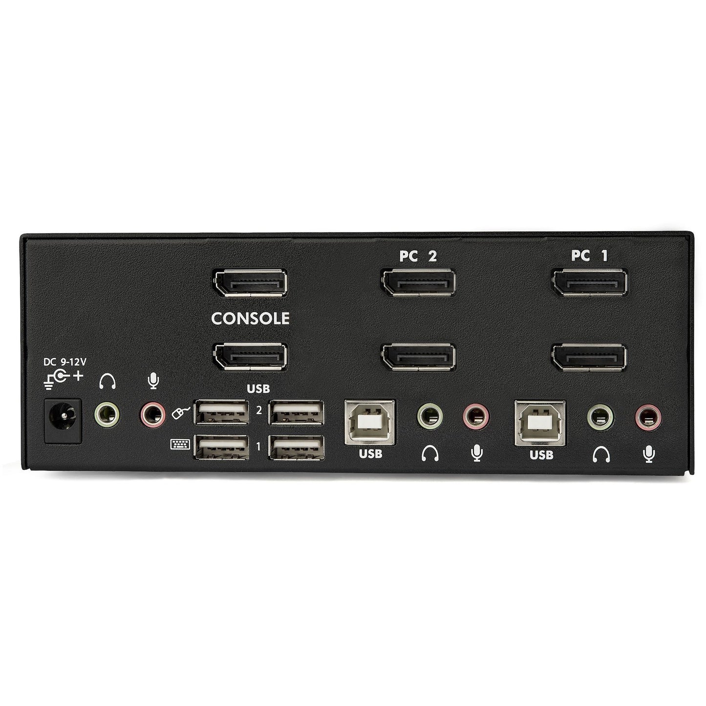 StarTech.com 2 Port Dual DisplayPort USB KVM Switch with Audio