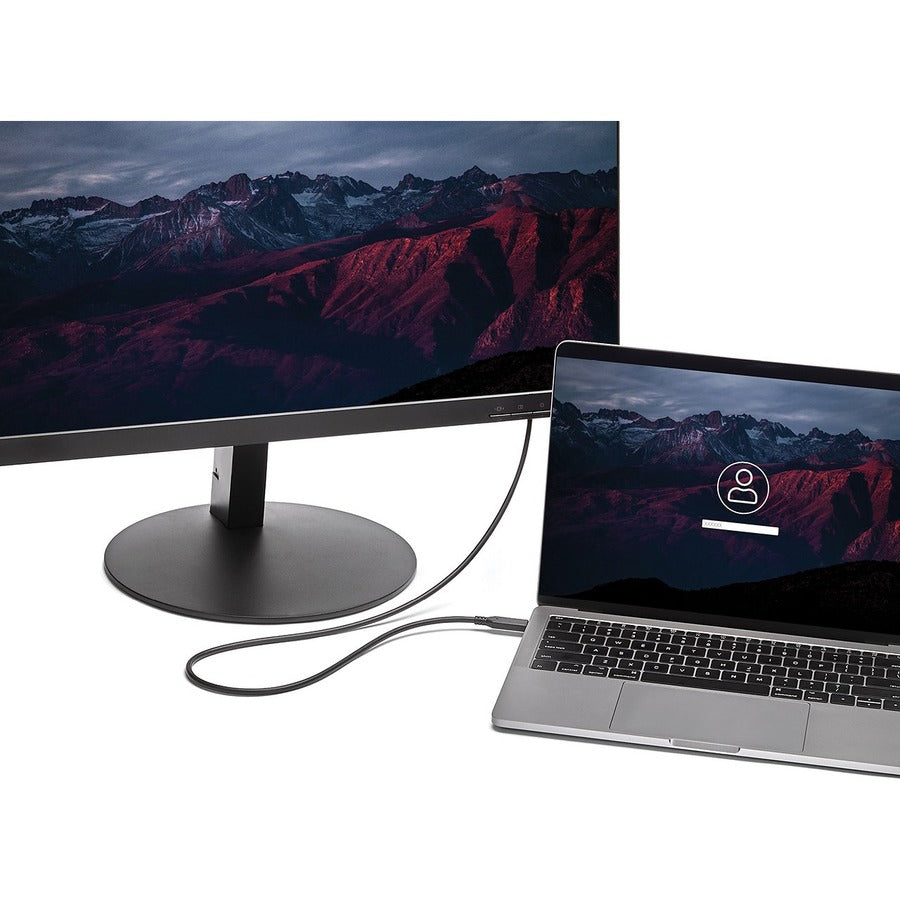 StarTech.com 6 ft. / 1.8 m USB-C to Mini DisplayPort Cable - 4K 60Hz - Black - USB 3.1 Type-C to Mini DP Adapter Cable - mDP Cable