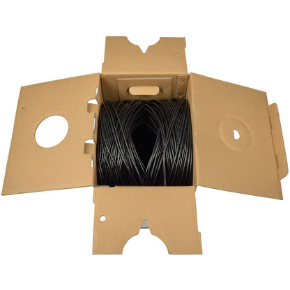 Tripp Lite 1000ft Cat5 / Cat5e Bulk Cable Solid CMR PVC 350MHz Black 1000'