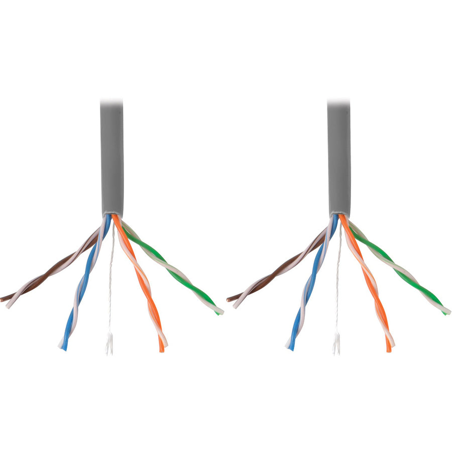 Tripp Lite 1000ft PVC CMR CAT5E CAT5 SOLID UTP BULK CABLE GRAY 1000'