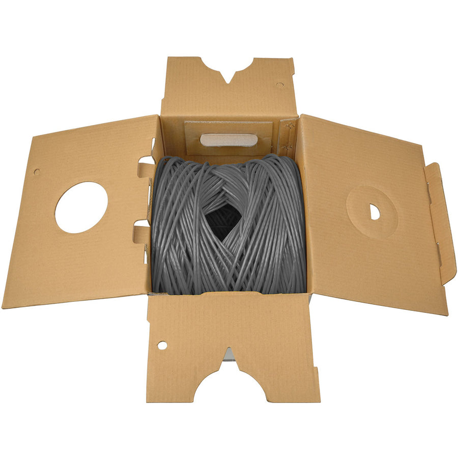 Tripp Lite 1000ft PVC CMR CAT5E CAT5 SOLID UTP BULK CABLE GRAY 1000'
