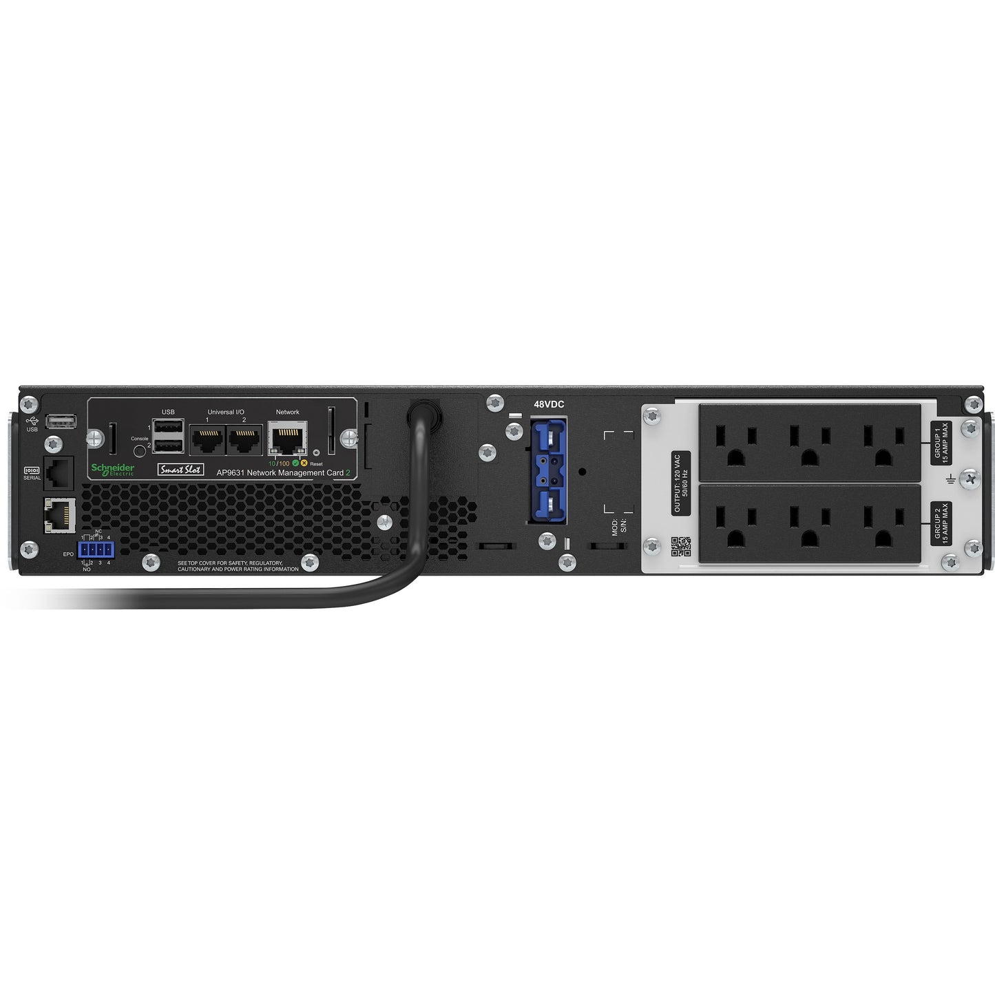 APC by Schneider Electric Smart-UPS SRT 1000VA RM 120V Network Card