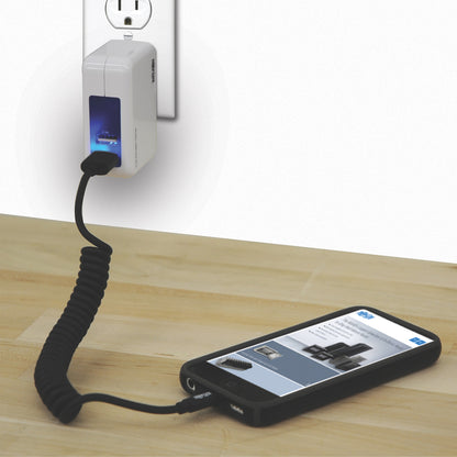 Tripp Lite 4ft Lightning USB/Sync Charge Coiled Cable for Apple Iphone / Ipad Black 4'